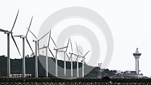 Wind turbines on the Cape