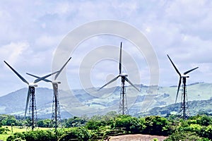 Wind Turbines, Costa Rica, Central America