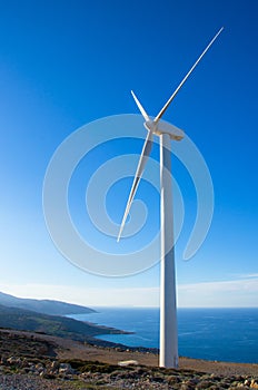 Wind turbines, Crete