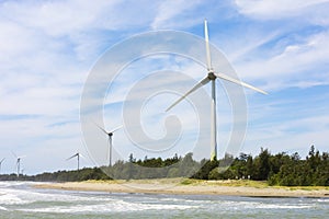 Wind turbines for electric power