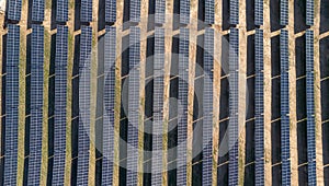 Wind turbines and "Electrum" solar park in Taurage, Lithuania