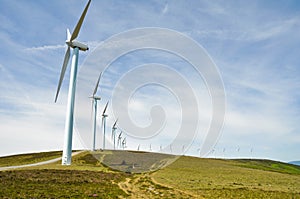 Wind turbines farm (Basque Country)