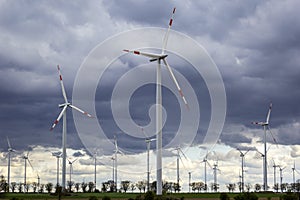 Wind Turbines at the field, Brandenburg