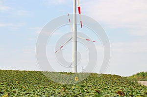 Wind turbines green energy