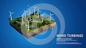 Wind turbines green energy generator