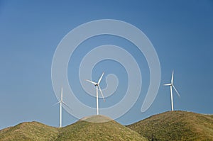 Wind Turbines On The Hills, Hatay, Turkey