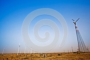 Wind turbines, Jaisalmer, Rajasthan, India