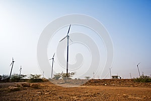 Wind turbines, Jaisalmer, Rajasthan, India