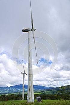 Wind Turbines, Lake Arenal, Costa Rica, Central America