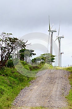 Wind Turbines, Lake Arenal, Costa Rica, Central America