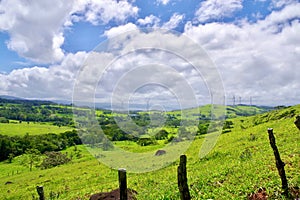 Wind Turbines, Lake Arenal, Costa Rica, Central America