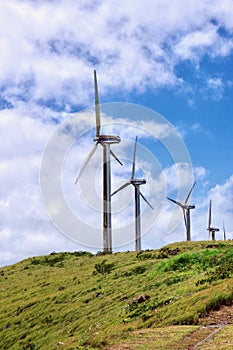 Wind Turbines, Lake Arenal, Costa Rica, Central America