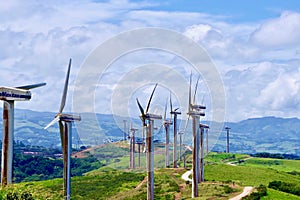 Wind Turbines, Lake Arenal, Costa Rica, Central America