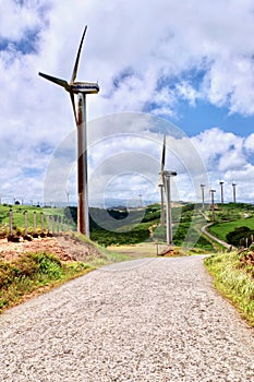 Wind Turbines, Lake Arenal, Costa Rica, Central America