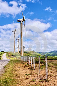 Wind Turbines, Lake Arenal, Costa Rica, Central America