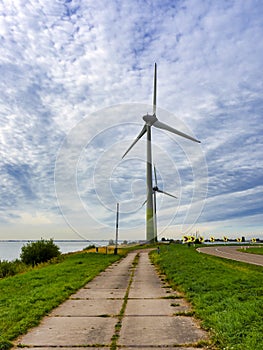 Wind turbines at Netherlands