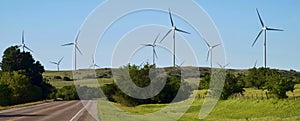 Wind Turbines in Oklahoma.