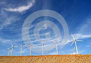 Wind Turbines, Palm Springs, California, USA