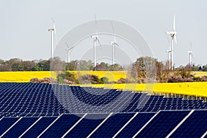 Wind turbines and photovoltaic plant