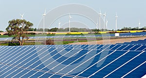 Wind turbines and photovoltaic plant