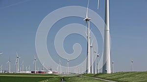 Wind turbines producing alternative energy