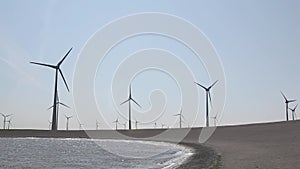 Wind turbines producing alternative energy