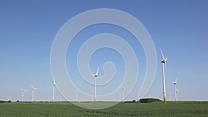 Wind turbines producing alternative energy