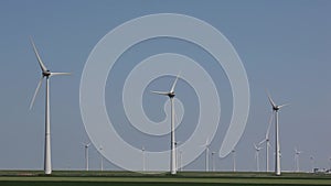 Wind turbines producing alternative energy