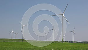 Wind turbines producing alternative energy