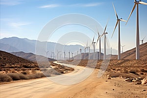 Wind Turbines Producing Clean and Sustainable Windmill Energy for Renewable Power Generation