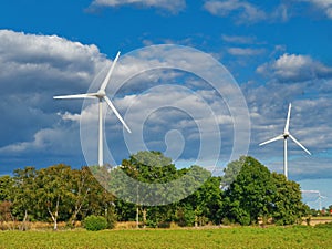 Wind turbines for renewable sources of electricity without pollution