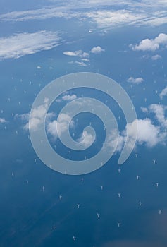 Wind turbines in the sea