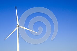 Wind turbines to produce clean electrical energy.