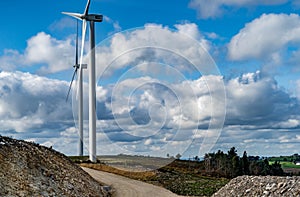 Wind turbines in a wind farm