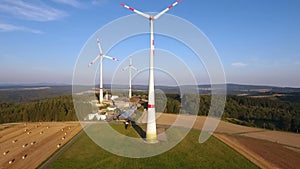 Wind turbines, wind park, Rheingau-Taunus area