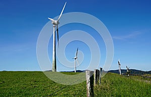 Wind turbines on Windy Hill QLD