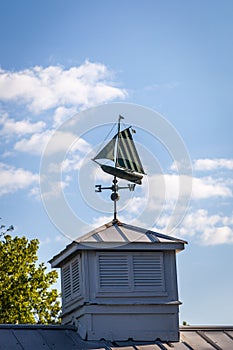 Wind vain on a cupola in Georgia