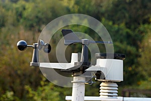 Wind vane and Anemometer were installed outdoors.