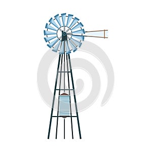 Wind water pump icon image