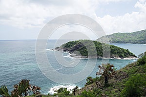 Wind and wave in andaman sea at Laem Phrom Thep Cape Viewpoint