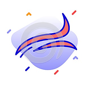 Wind, weather, air, gale fully editable vector icon