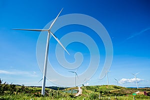 Wind wheel evolving in Phetchabun province Thailand