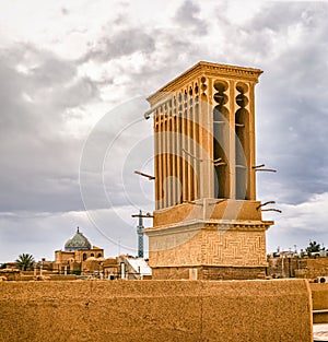 Windcatcher tower in Yazd