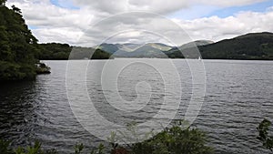Windermere Lake District England uk with mountains
