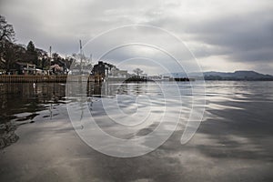 Windermere lake, England, te UK - the shore.