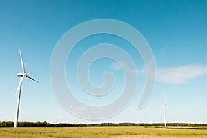 Windfarm generating clean renewable energy