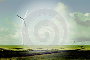 Windfarm with Instagram Effect