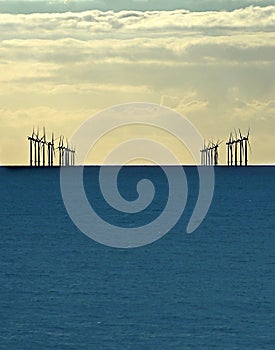 Windfarm at sea