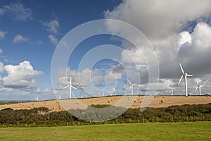 Windfarms in fields in England