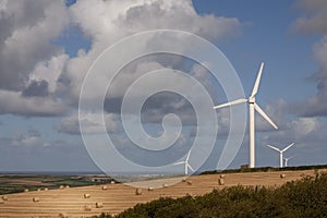 Windfarms in fields in England